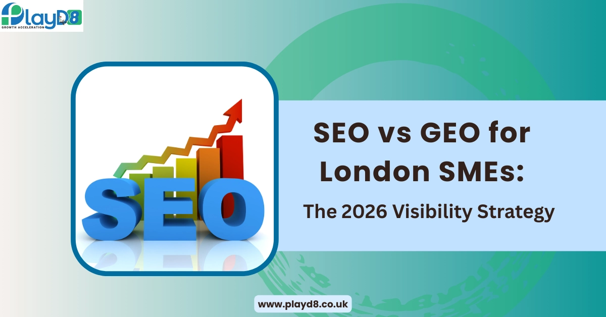 SEO vs GEO for London SmEs - PlayD8 UK